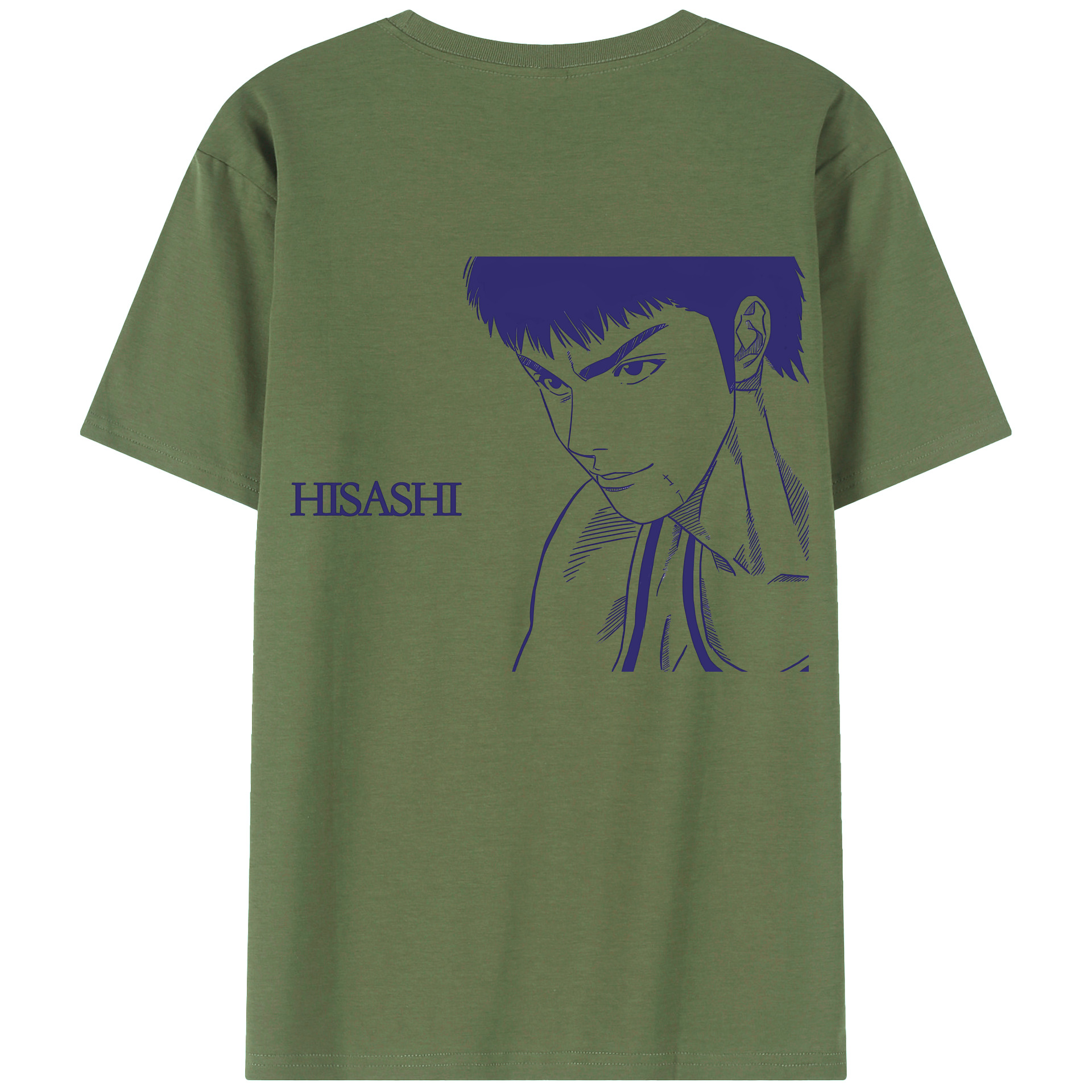 （画像用） SLAM DUNK／スラムダンク 綿100％ メンズ半袖Tシャツ（バックプリント） 通気性